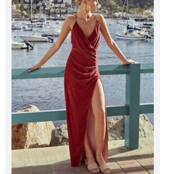 The Jetset Diaries Dresses & Skirts - The Jetset Diaries Angulia Velvet Maxi Dress Size Small